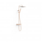 Душевая стойка Tres Over-wall с термостатом матовое розовое золото 19039307OPM