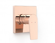 Смеситель для душа Tres Project встраиваемый однорычажный 1 потребитель розовое золото 21127810OP