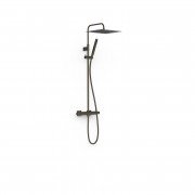 Душевая стойка Tres Over-wall с термостатом черная бронза 19039307KMB