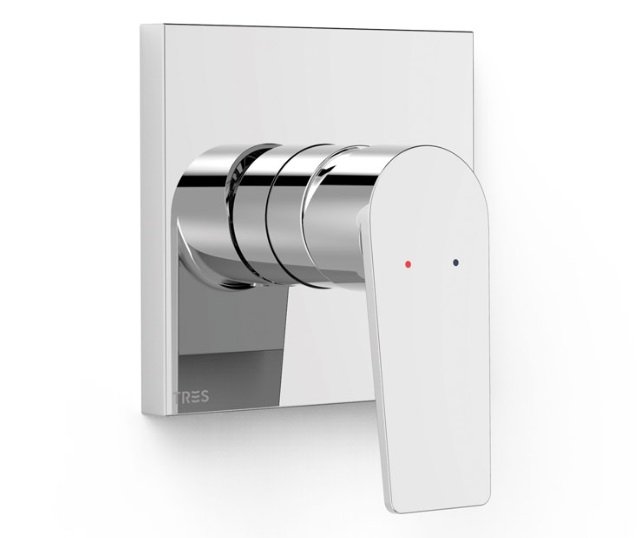 Змішувач для душу Tres Project вбудований одноважільний 1 споживач хром 21127810