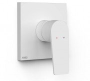 Змішувач для душу Tres Project вбудований одноважільний 1 споживач матовий білий 21127810BM