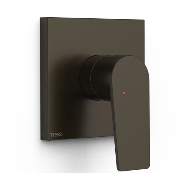 Смеситель для душа Tres Project встраиваемый однорычажный 1 потребитель черная бронза 21127810KMB