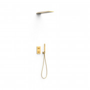 Душевая система скрытого монтажа Tres Therm-Box с термостатом матовое золото 21125005OM