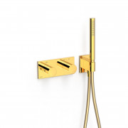 Термостат для душа Tres B-system настенный с душевым набором золото 30735201OR