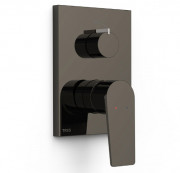 Змішувач для душу Tres Project вбудований одноважільний 2 споживача металік чорний 21128110KM