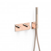 Термостат для душа Tres B-system настенный с душевым набором розовое золото 30735201OP