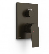 Змішувач для душу Tres Project вбудований одноважільний 2 споживача чорна бронза 21128110KMB