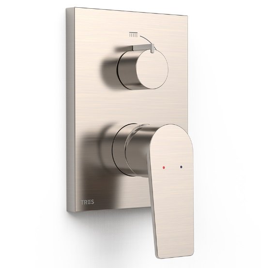 Змішувач для душу Tres Project вбудований одноважільний 2 споживача сталь 21128110AC