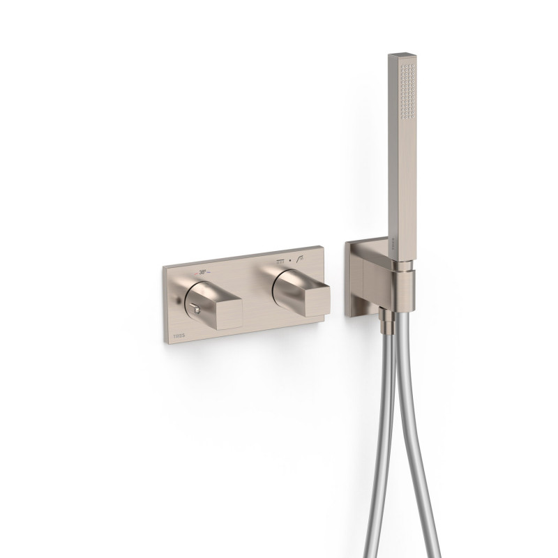 Термостат для душа Tres B-system настенный с душевым набором сталь 30725201AC