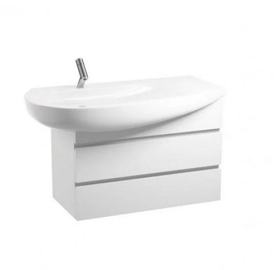 Тумба під раковину Laufen IL Bagno Alessi One 73,2х32х47,3 см МДФ білий лак H4244700976311