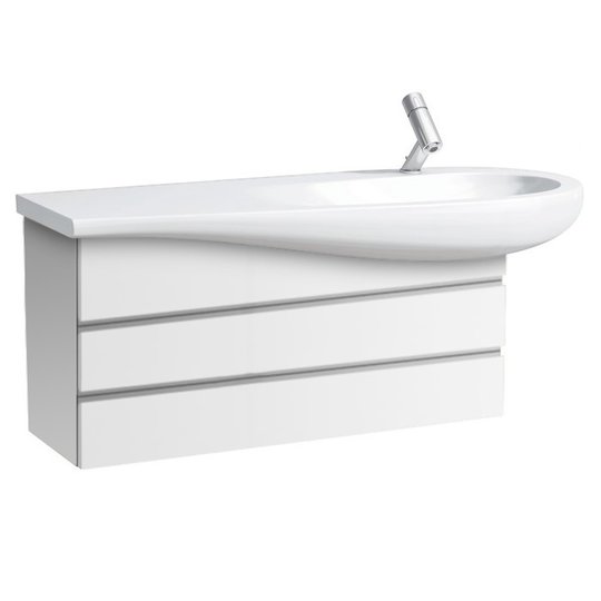 Тумба под раковину Laufen IL Bagno Alessi One 99,4х32х48,5 см МДФ белый лак H4245000976311
