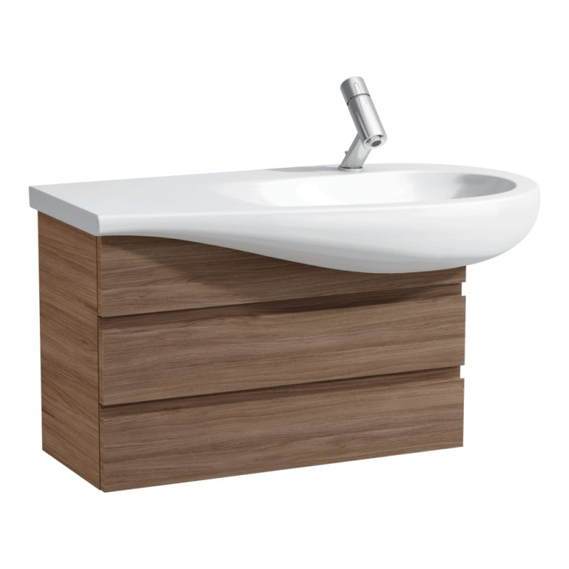 Тумба під раковину Laufen IL Bagno Alessi One 73,2х32х47,3 см шпон волоський горіх H4244500976301