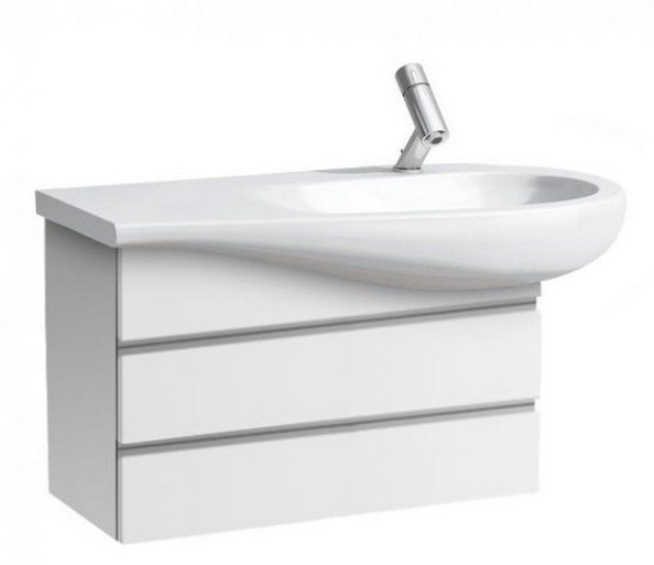 Тумба під раковину Laufen IL Bagno Alessi One 73,2х32х47,3 см МДФ білий лак H4244500976311
