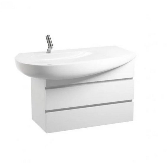 Тумба під раковину Laufen IL Bagno Alessi One 73,2х32х47,3 см МДФ білий лак H4244700976311
