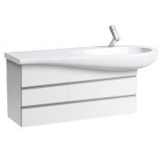 Тумба під раковину Laufen IL Bagno Alessi One 99,4х32х48,5 см МДФ білий лак H4245000976311