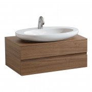 Тумба под раковину Laufen IL Bagno Alessi One 80х50х33,3 см шпон грецкий орех H4240330976301