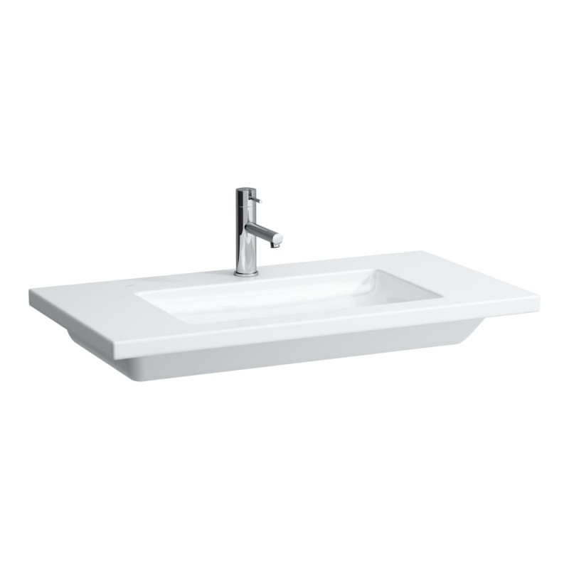 Раковина для ванної Laufen Living 90х48 см з 1 отвором без переливу кераміка білий H8164330001111