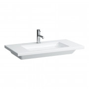 Раковина для ванної Laufen Living 90х48 см з 1 отвором без переливу кераміка білий H8164330001111