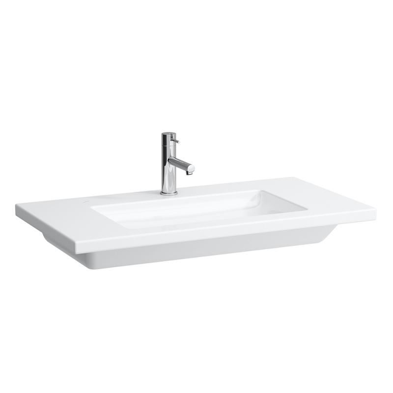 Раковина для ванной Laufen Living 90х48 см с 1 отверстием без перелива шлифованная керамика белый H8164340001111