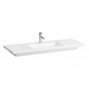Раковина для ванної Laufen Living 130х48 см з 1 отвором без переливу кераміка білий H8164350001111