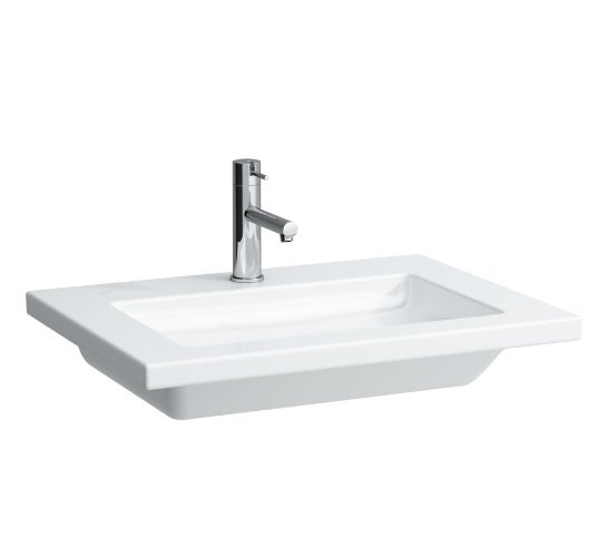 Раковина для ванной Laufen Living 65х48 см с 1 отверстием без перелива керамика белый H8164310001111