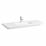 Раковина для ванной Laufen Living 130х48 см с 1 отверстием без перелива керамика белый H8164350001111