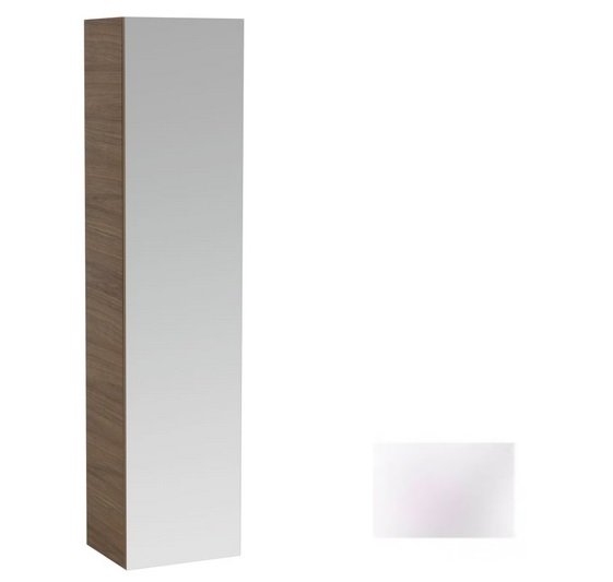 Пенал зеркальный подвесной Laufen IL Bagno Alessi One 40х30х170 см петли справа МДФ белый лак H4580420976311