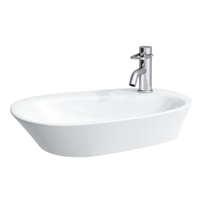 Раковина для ванної Laufen Palomba Collection 60х40 см з 1 отвором без переливу кераміка білий H8168030001111