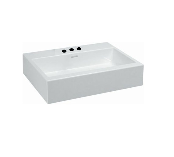 Раковина для ванной Laufen Living 60х46 см с 3 отверстиями шлифованная керамика белый H8174340001081