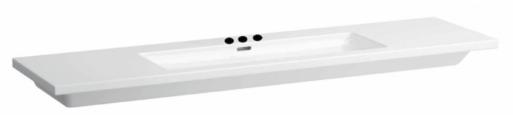 Раковина для ванной Laufen Living 180х48 см с 3 отверстиями керамика белый H8164380001081