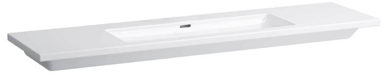 Раковина для ванной Laufen Living 180х48 см без отверстий под смеситель керамика белый H8164380001091