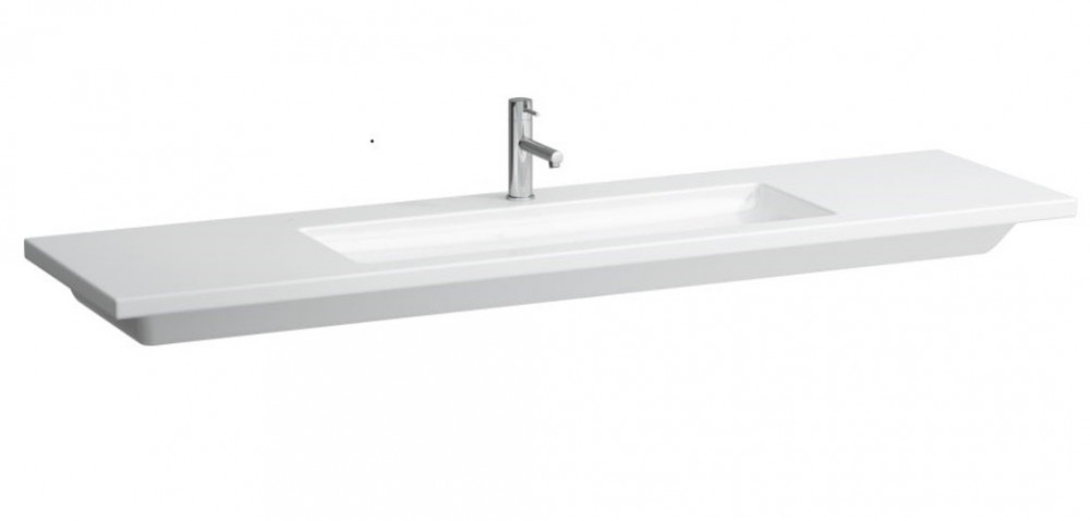 Раковина для ванной Laufen Living 180х48 см с 1 отверстием без перелива керамика белый H8164380001111