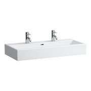 Раковина для ванной Laufen Living 100х46 см с 2 отверстиями шлифованная керамика белый H8184380001071