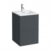 Тумба с раковиной Laufen Kartell 50х50х72,6 см МДФ темно-серый H8603316421041