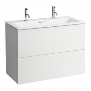 Тумба с раковиной Laufen Kartell 100х50х72,6 см МДФ белый матовый H8603376401071