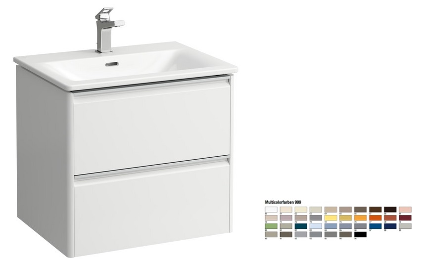 Тумба с раковиной Laufen Palace 60х45х54,5 см МДФ цвет на выбор H8607029991041