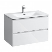 Тумба з раковиною Laufen Palace 80х45х54,5 см МДФ білий глянсовий H8607052611041