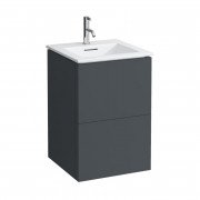 Тумба с раковиной Laufen Kartell 50х50х72,6 см МДФ темно-серый H8603316421041