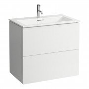 Тумба с раковиной Laufen Kartell 80х50х72,6 см МДФ белый матовый H8603356401041