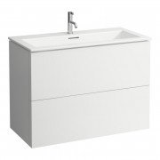 Тумба с раковиной Laufen Kartell 100х50х72,6 см МДФ белый матовый H8603376401041