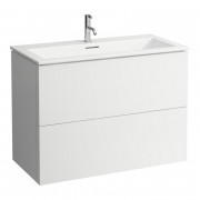 Тумба з раковиною Laufen Kartell 100х50х72,6 см МДФ білий матовий H8603376401041