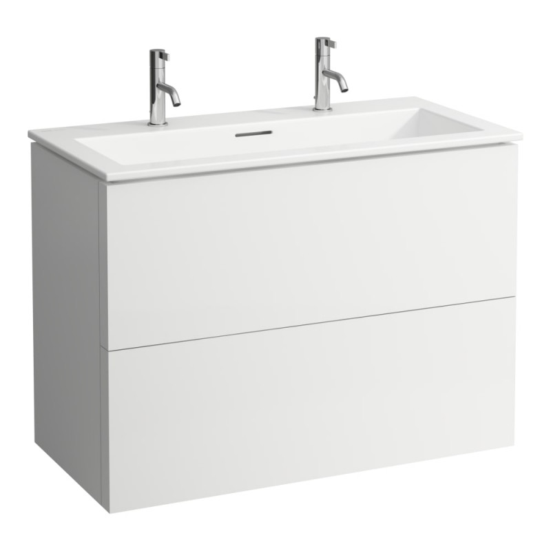 Тумба з раковиною Laufen Kartell 100х50х72, 6 см МДФ білий матовий H8603376401071