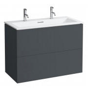 Тумба з раковиною Laufen Kartell 100х50х72,6 см МДФ темно-сірий H8603376421071