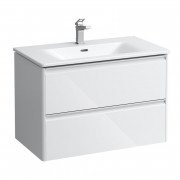 Тумба с раковиной Laufen Palace 80х45х54,5 см МДФ белый глянцевый H8607052611041