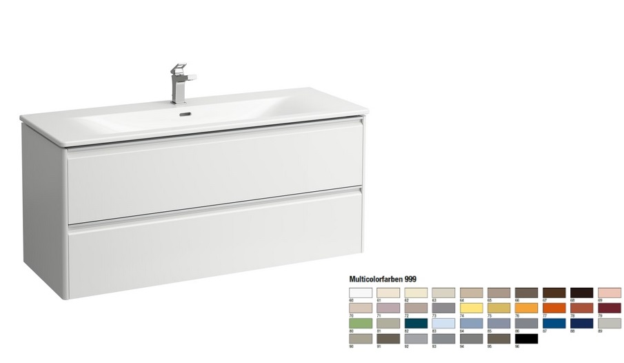 Тумба з раковиною Laufen Palace 120х45х54, 5 см МДФ колір на вибір H8607099991041