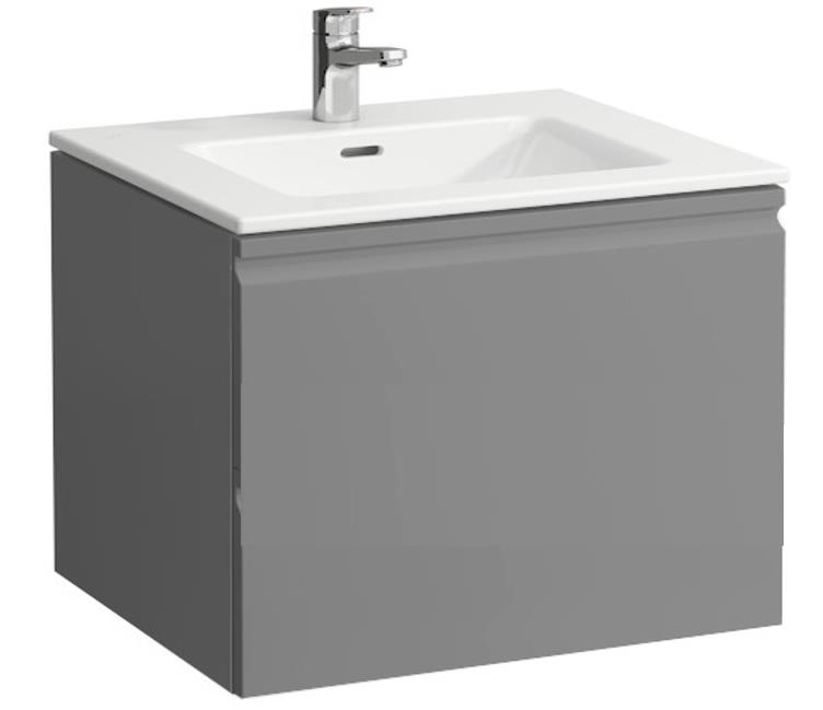 Тумба з раковиною Laufen Pro S 60х50х45,5 см МДФ графіт H8609614801041