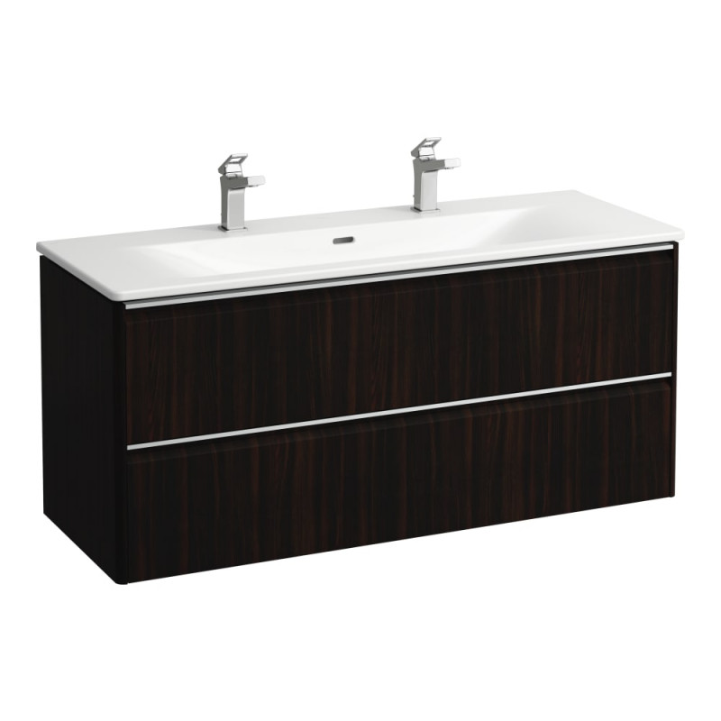 Тумба з раковиною Laufen Palace 120х45х54,5 см МДФ темно-коричневий в'яз H8607092631071