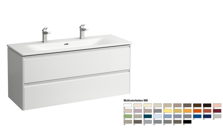 Тумба з раковиною Laufen Palace 120х45х54, 5 см МДФ колір на вибір H8607099991071