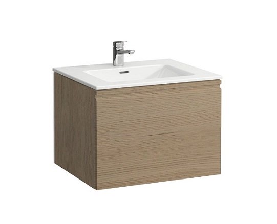 Тумба с раковиной Laufen Pro S 60х50х45,5 см МДФ светлый дуб H8609614791041