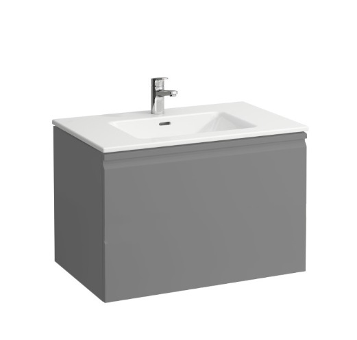Тумба с раковиной Laufen Pro S 80х50х45,5 см МДФ графит H8609644801041